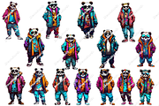 cute panda clipart, an Object Graphic by DreamerStarCo (Thumbnail 3 of 6)