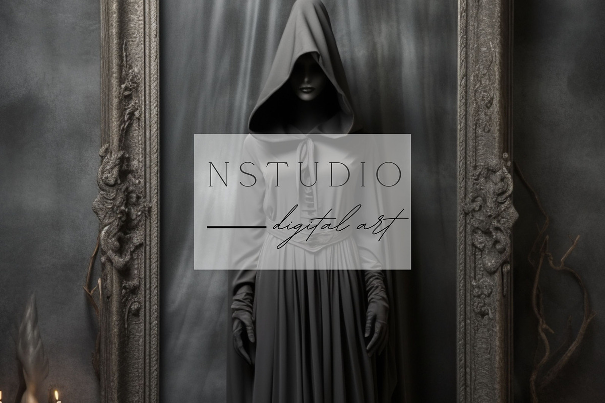 11 Gothic Halloween Backdrops, a Layer Style Add-On by NSTUDIO (Photo 5 of 7)