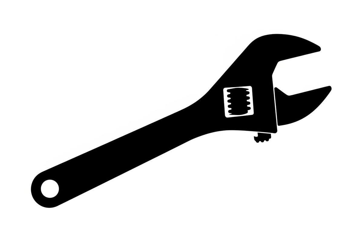 Adjustable Wrench Silhouette, a Graphic by hafijul (Photo 7 of 10)