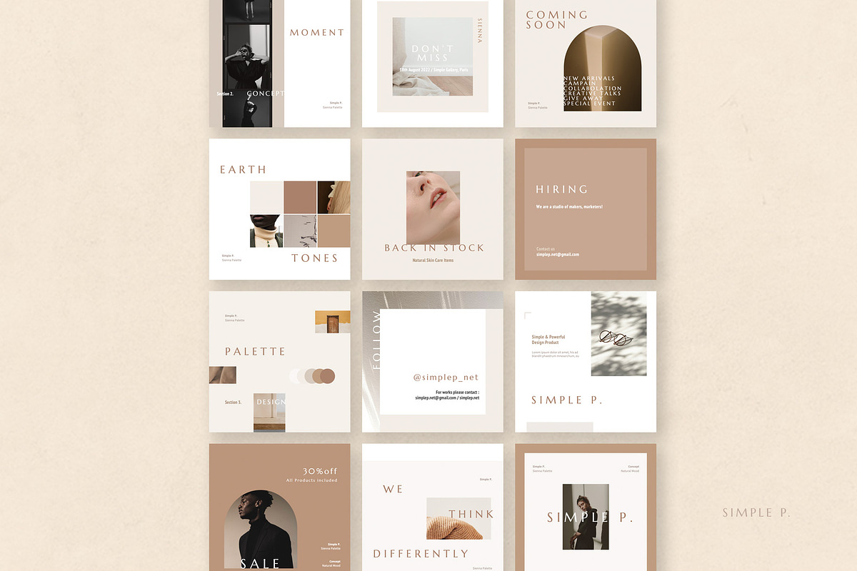 Sienna Palette Pack, a Social Media Template by Simple P. (Photo 10 of 11)