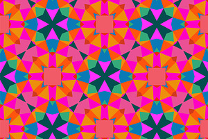 Geometric pattern in bright color