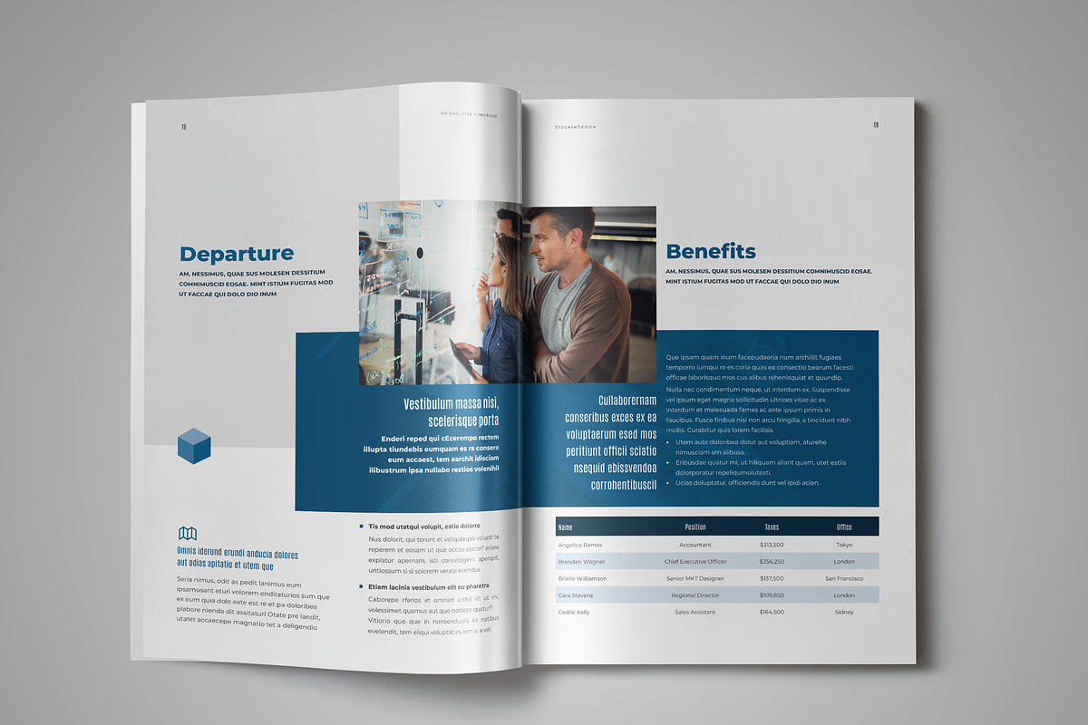 HR / Employee Handbook, a Brochure Template by StockInDesign (Photo 6 of 10)