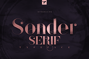 Sonder Serif Typeface - 5 weights, a Serif Font by VP Fonts (Thumbnail 1 of 9)