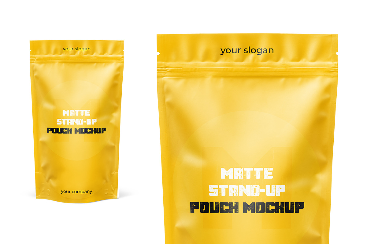 Matte Stand-Up Pouch Mockup, a Cups & Container Mockup by Mockupfit (Photo 3 of 4)