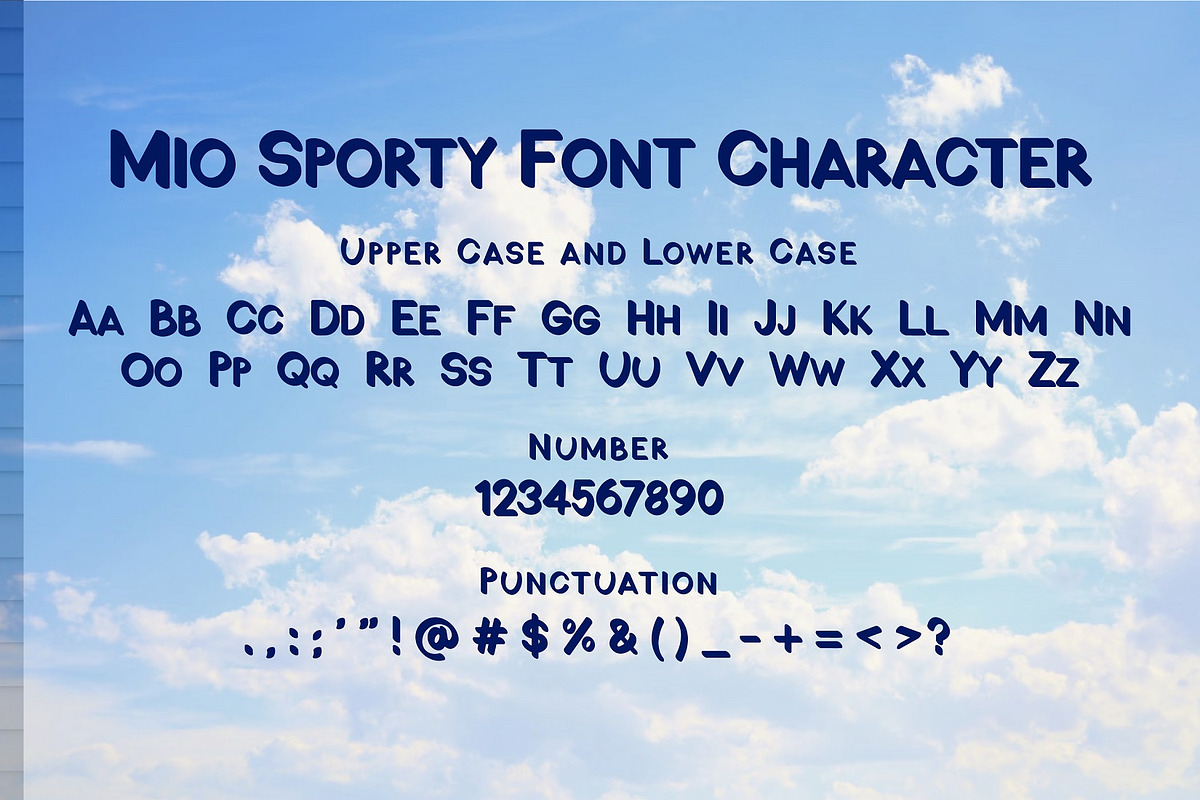 Mio Sporty Bold Display Type Face, a Sans Serif Font by Gumrega Studio (Photo 5 of 6)