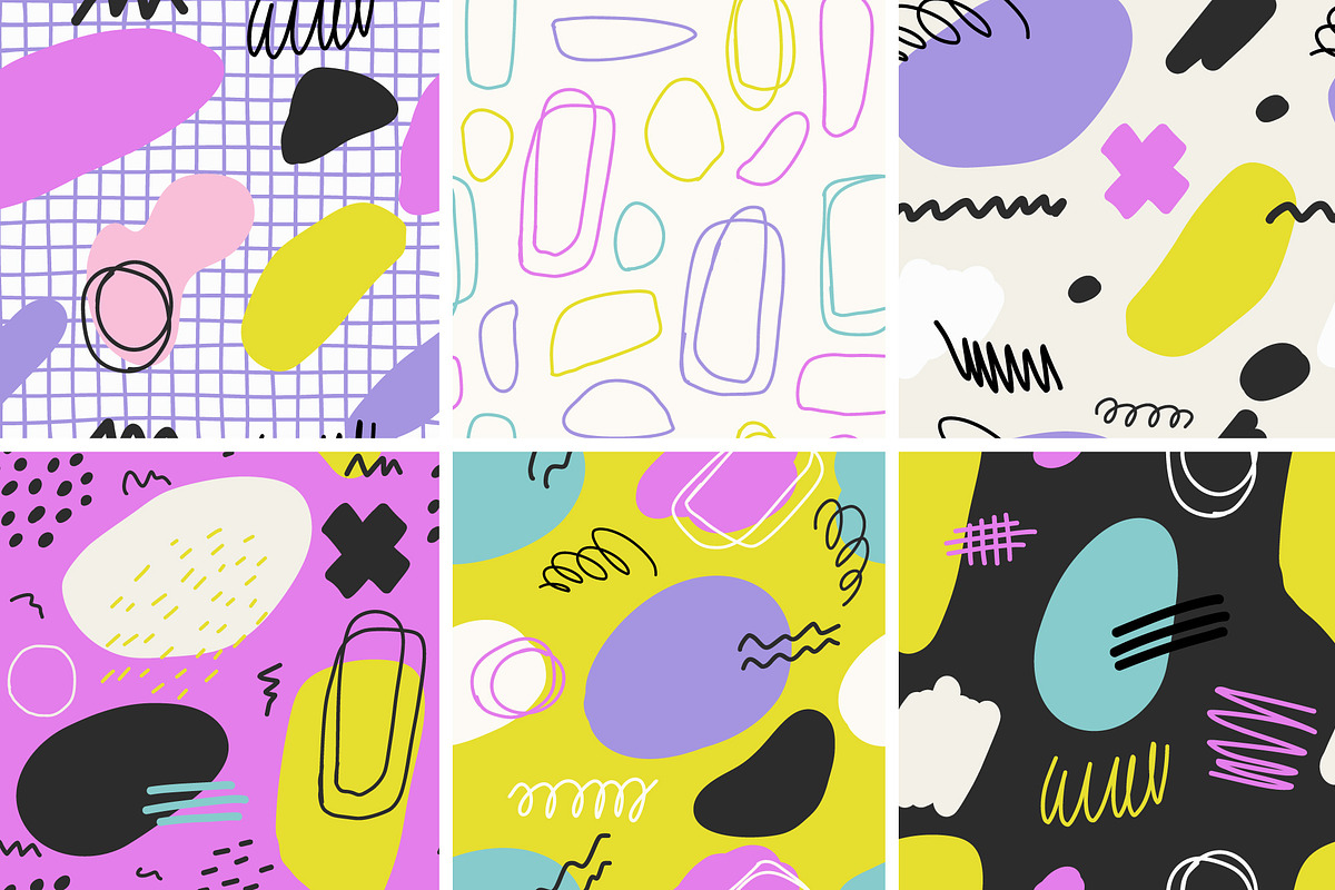 Scribble Abstract Patterns, a Pattern Graphic by Bosotochka♥Art (Photo 8 of 10)