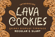 Lava Cookies - Quirky Display, a Font by Littlehand (Thumbnail 1 of 6)