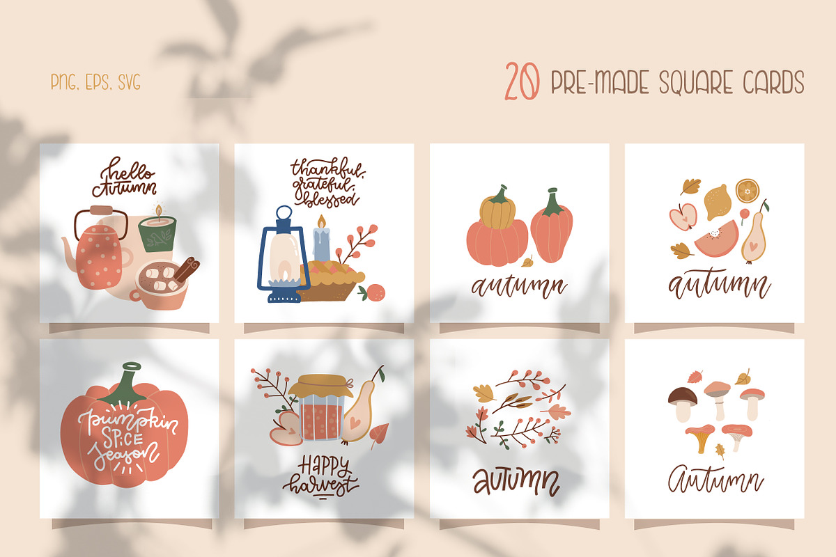 Cozy autumn: fall season graphic set, a Decorative Illustration by Lana Sham (Photo 6 of 14)