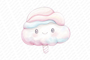 Watercolor Pastel Sweets Clipart, an Illustration by Watercolor design (Thumbnail 7 of 12)