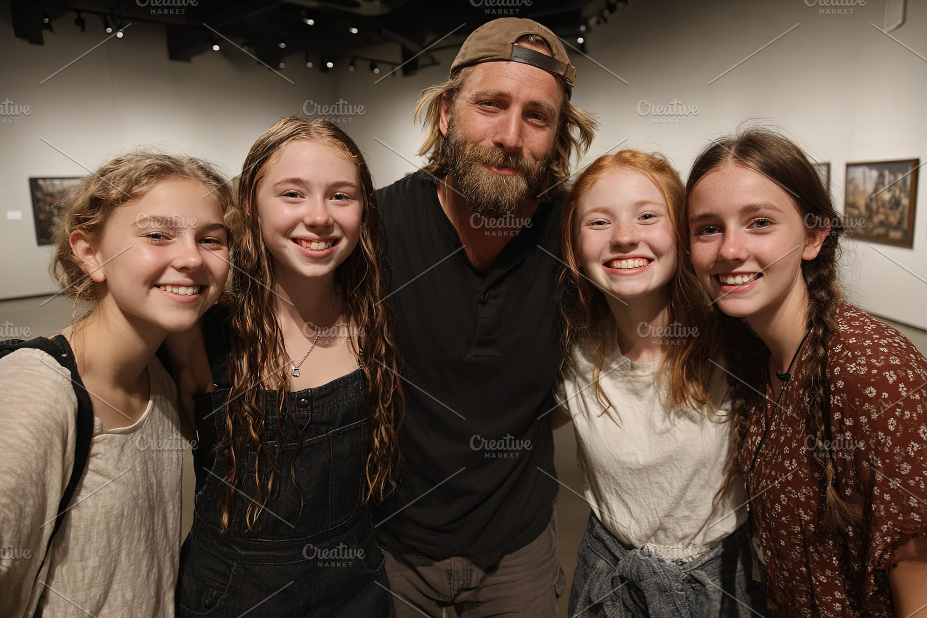 Happy Group at Art Gallery, a Person Photo by Ales Munt