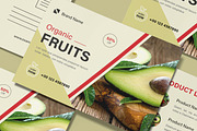 Organic Fruits Post Card Design, a Card Template by MightyDesign (Thumbnail 5 of 8)