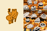 Animal Cafe. Mascots & Food Doodles, a Food Illustration by venimo (Thumbnail 10 of 12)