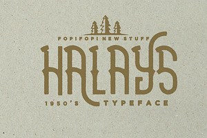 Sale ! 50% Halays Typeface Bonus