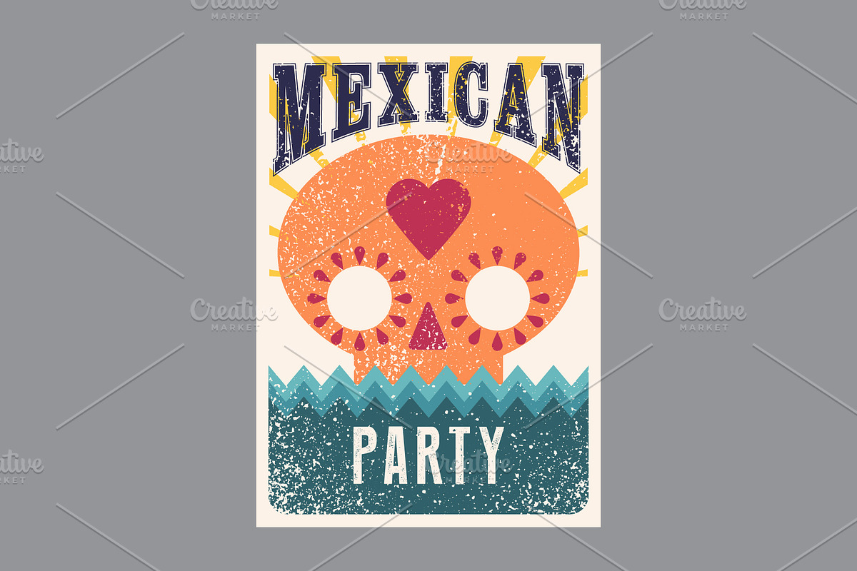 Mexican Party vector poster set., a Food Illustration by PoPaShop (Photo 2 of 9)
