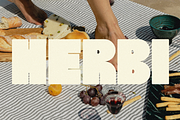 HERBI | A Chunky Sans Serif Font, a Sans Serif Font by Loryn Ipsum (Thumbnail 1 of 11)
