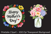 Hand-Painted Mother's Day Clipart, an Illustration by RobertsArt (Thumbnail 6 of 7)