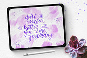 Watercolor Lettering kit - Procreate, a Brush Add-On by Gray Cat Graphics (Thumbnail 8 of 9)