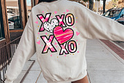 XOXO Valentine Day Heart PNG, an Illustration by SinaCreation (Thumbnail 9 of 11)