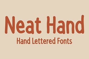 Neat Hand - Hand Lettered Fonts, a Script Font by GG Design