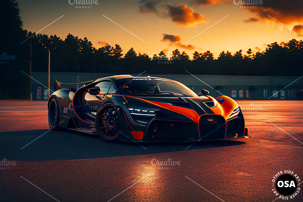 Supercar in the City Illustration, a Wallpaper Graphic by Other Side Art (Photo 3 of 8)