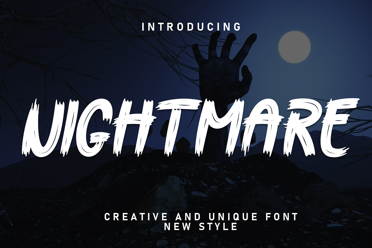Nightmare | Script Font, a Script Font by Scratchones (Photo 1 of 8)