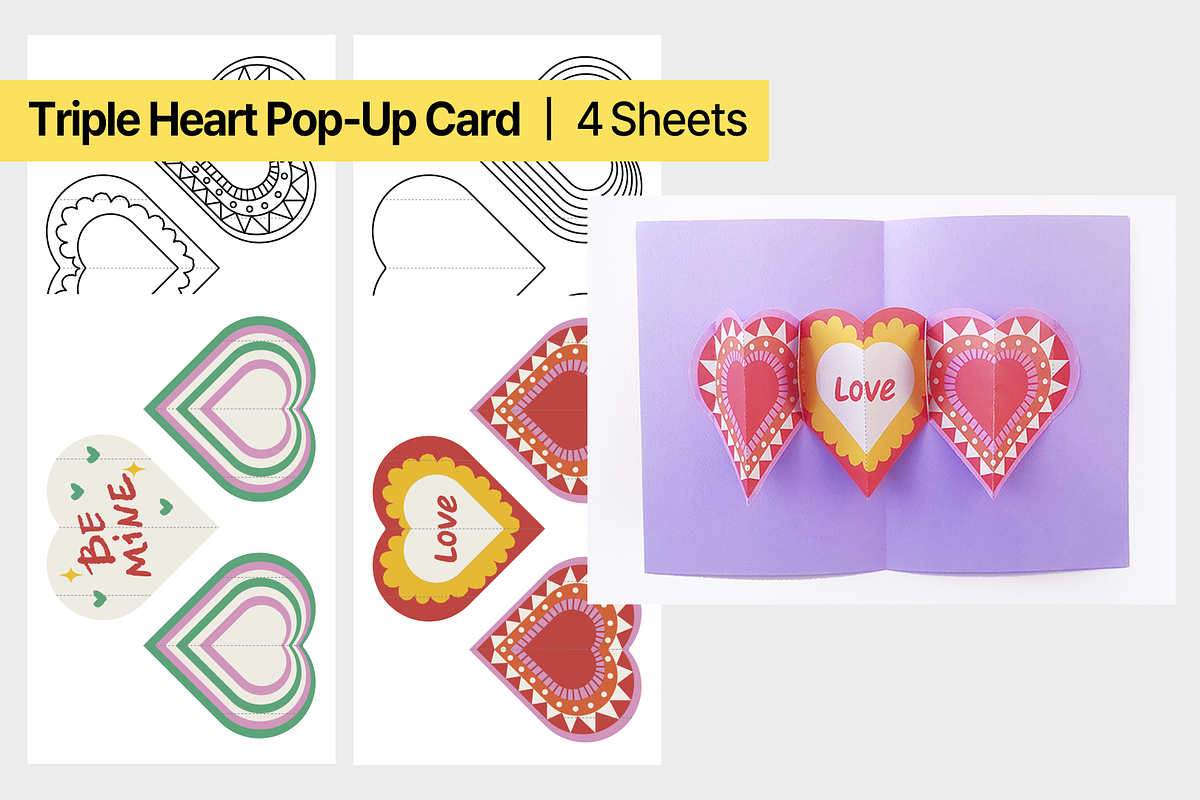 Mother's Day Heart Card Printable, an Education Illustration by DRAWINART (Photo 4 of 9)