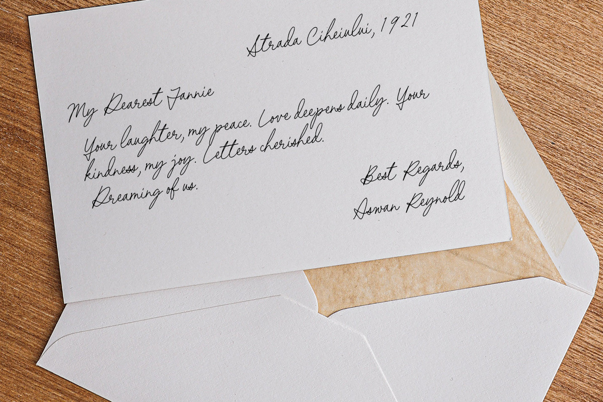 Random Details - Simple Script, a Script Font by Sarid Ezra (Photo 5 of 10)