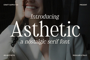 Asthetic - Nostalgic Serif Font