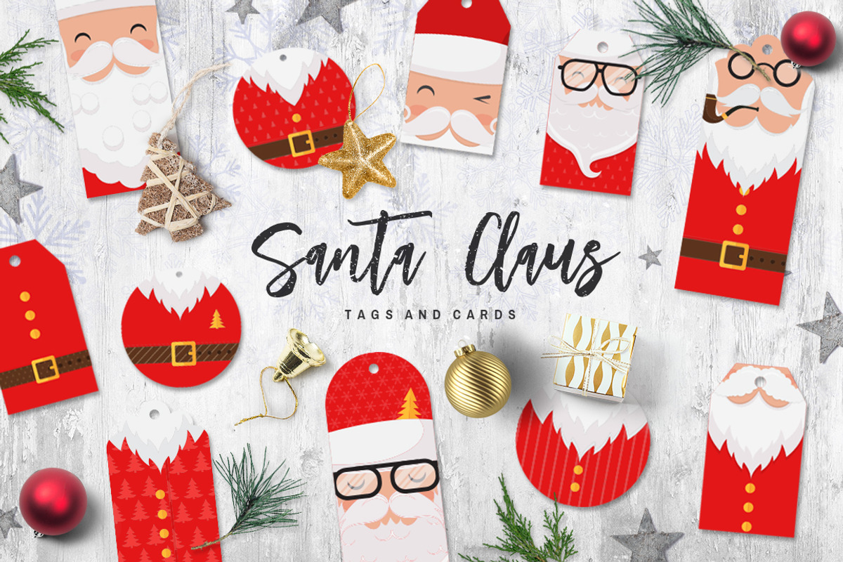 Santa Claus tags and cards, an Object Graphic by DariSmartArt (Photo 1 of 14)