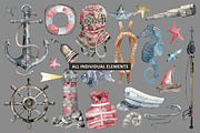 SALE - Nautical Watercolour, an Illustration by Soir Creative (Thumbnail 4 of 6)