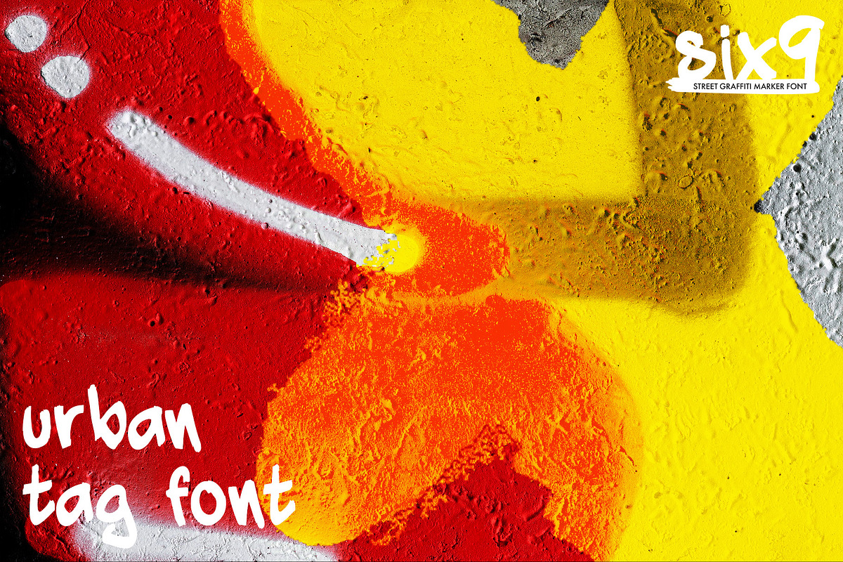 Six9 Graffiti Urban Tag Marker Font, a Font by Kohl + Cole (Photo 4 of 9)