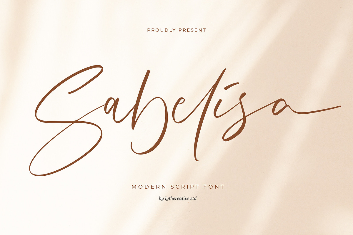 Sabelisa Script Font, a Script Font by Lythcreative (Photo 1 of 8)