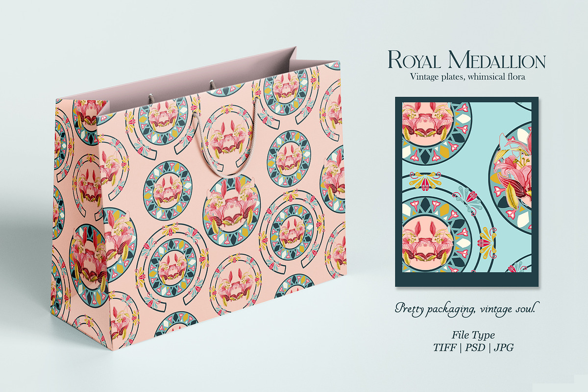 Royal Medallion Prints & Patterns, a Pattern Graphic by GND ART STUDIO (Photo 5 of 8)