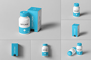 Supplement Jar & Box Mock-up 9, a Cups & Container Mockup by Yogurt86 (Thumbnail 1 of 12)