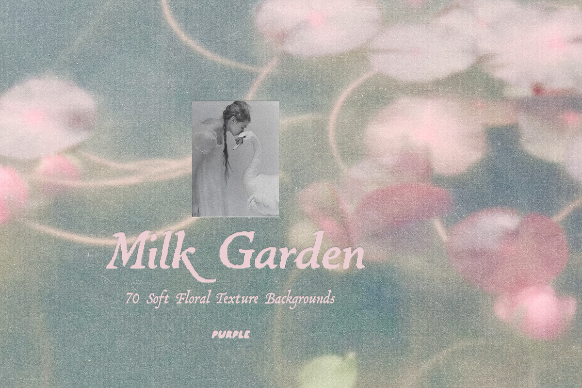 Milk Garden: Texture Backgrounds, a Background Graphic by Purple (Photo 8 of 11)