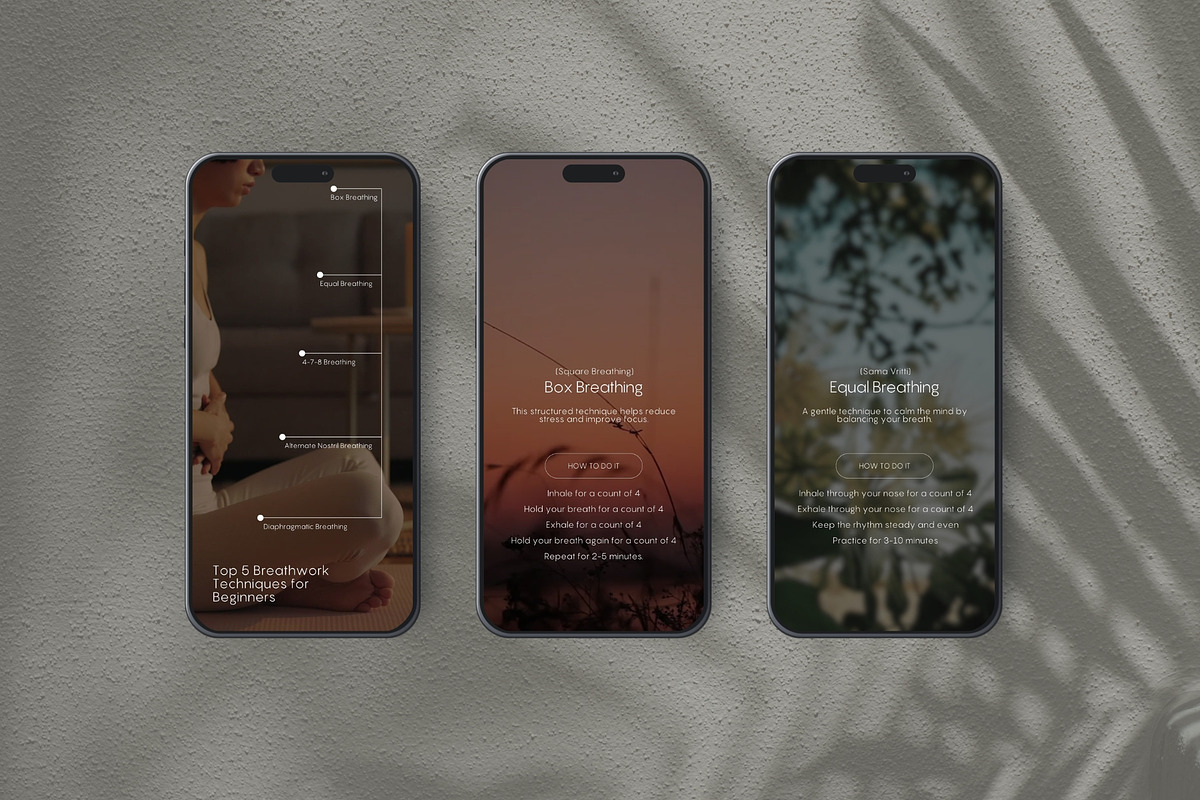 Breathwork Instagram Template Reels, a Social Media Template by Terraa Studio Design (Photo 7 of 8)