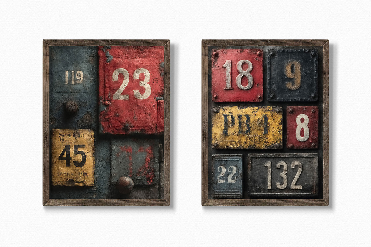 Industrial Numbers, a Decorative Illustration by rileyBgraphics (Photo 3 of 6)