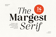 Margest - Modern Serif (14 FONTS), a Serif Font by Bale Type (Thumbnail 1 of 10)