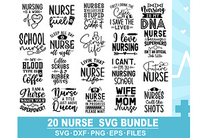 C0041-14 Nurse SVG Bundle