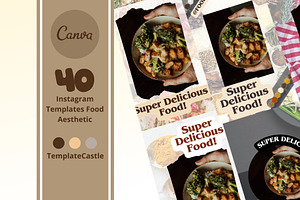Instagram Templates Food Aesthetic, a Templates & Theme by NawaArte