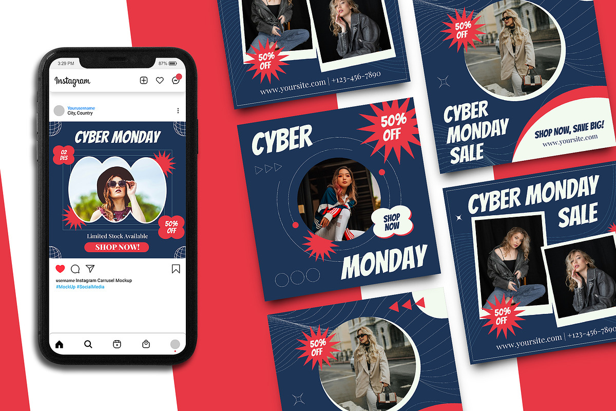 Cyber Monday Sale Instagram Post, a Social Media Template by Artnivora.Std