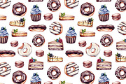Sweet Dreams. Watercolor Sweets, a Food Illustration by Olga Olmix (Thumbnail 6 of 12)