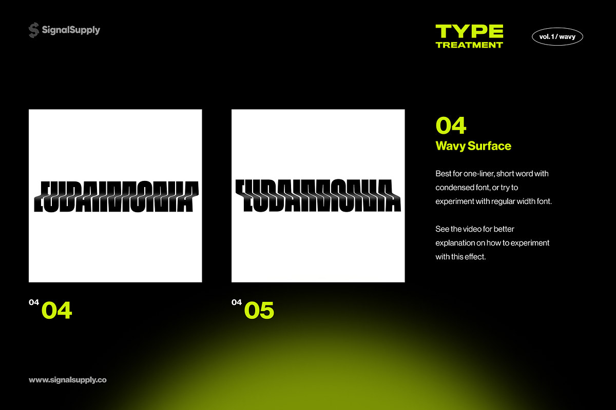 TYPE TREATMENT - Vol.1 Wavy, a Graphic by SignalSupply (Photo 6 of 8)