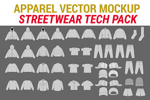 Apparel Vector Mockup Bundle, an Apparel Mockup by S.i. Graphics