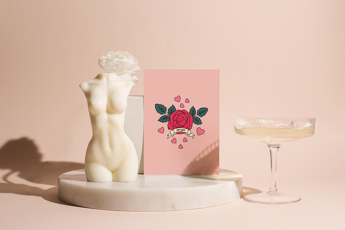 Vintage Valentine's Day. Retro 70s., an Object Graphic by Sofico (Photo 3 of 16)