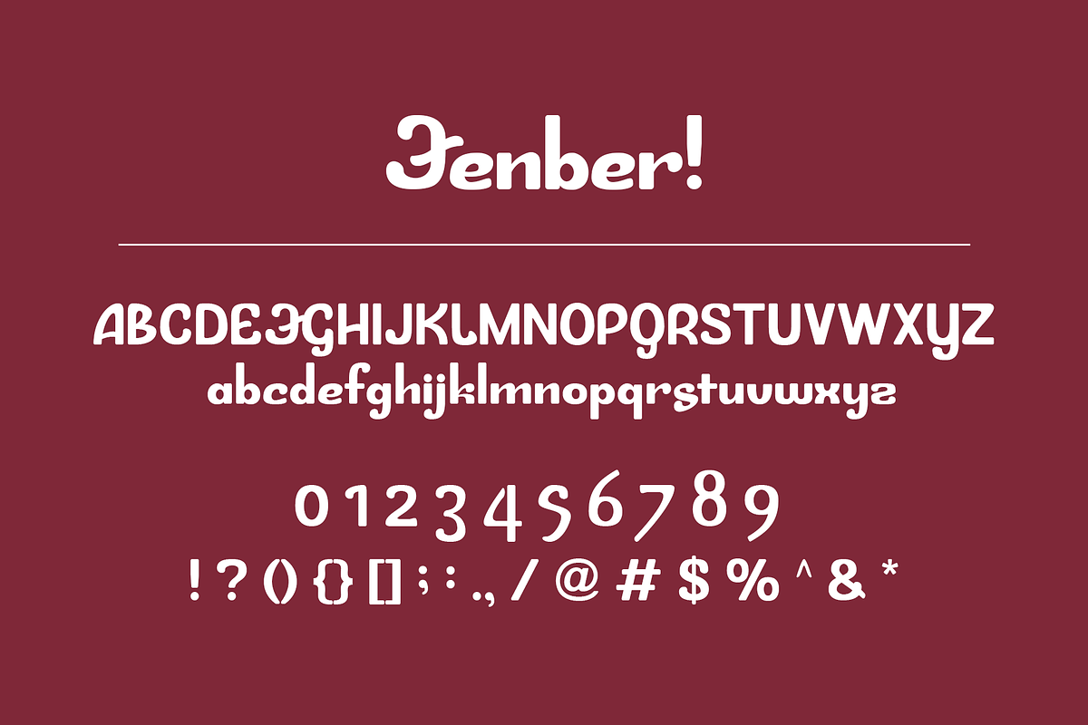 Fenber Christmas - Xmas Holiday Font preview 2