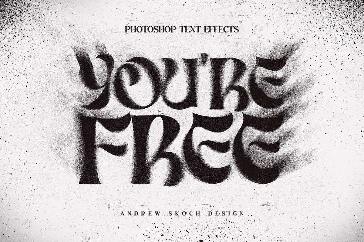 Spray Text Effect, a Layer Style Add-On by Andrew Skoch Design (Photo 4 of 9)