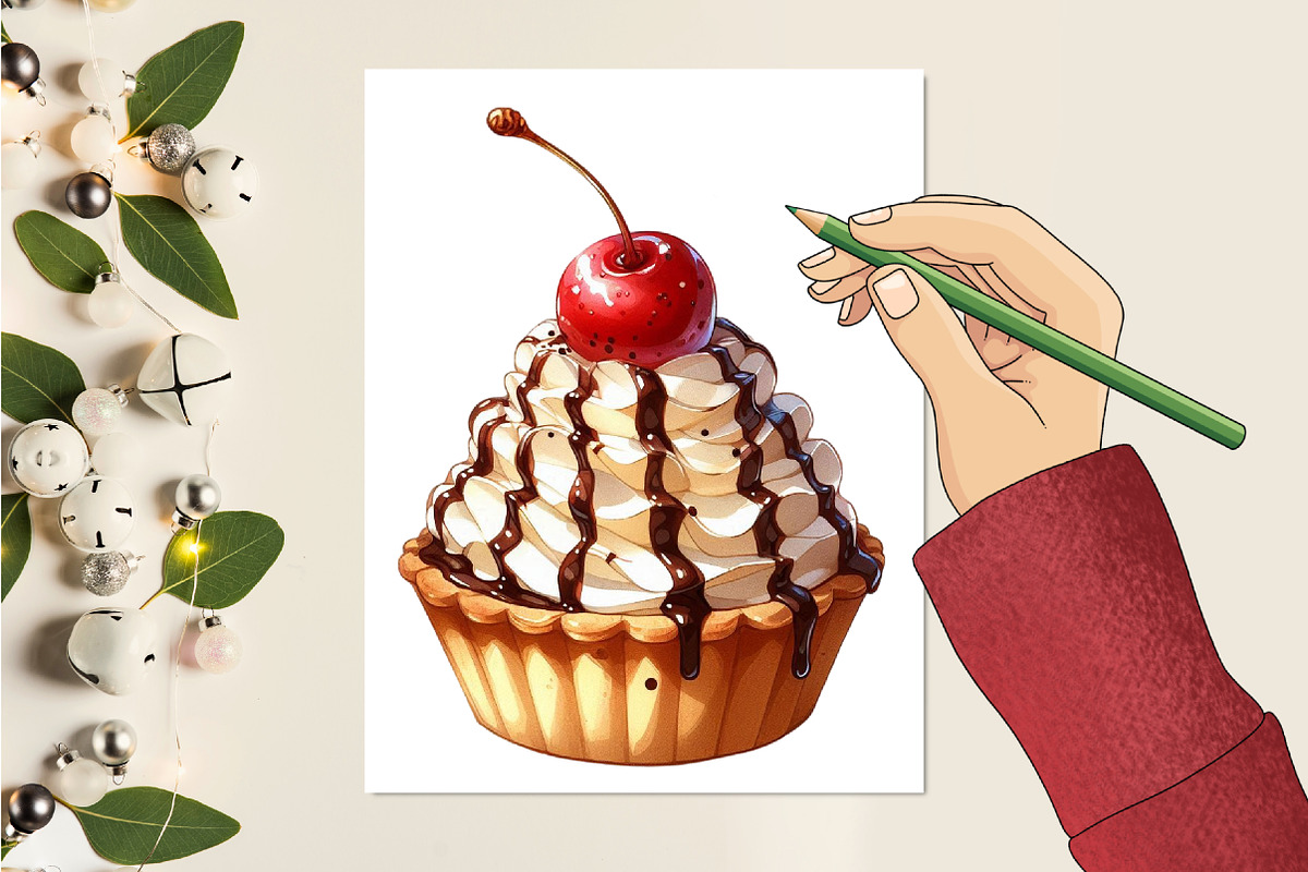 Pie Watercolor ClipArt's, an Illustration by RobertsArt (Photo 2 of 9)