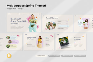 Multipurpose Spring Themed Slides, a Presentation Template by Antstheme