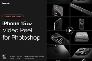 IPhone 15 PRO Photoshop Video Reel